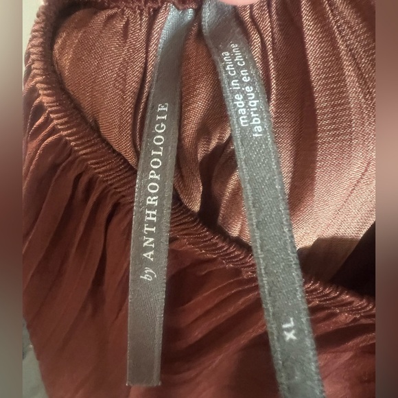 Anthropologie Brown Maxi halter Dress size XL - Picture 8 of 11